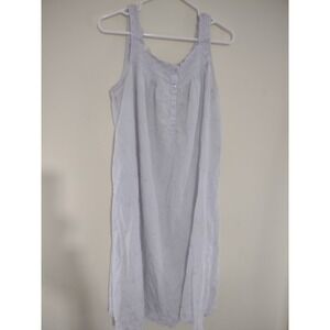 VTG Adonna Floral Nightgown Large Shabby Chic Lounge Casual Made In The USA